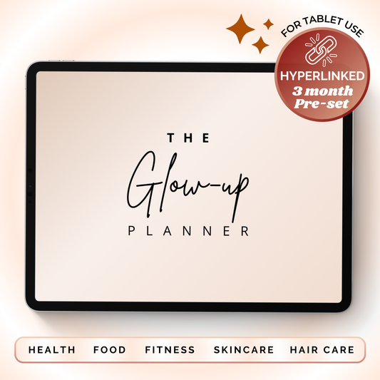 Digital Fitness Planner (Beige) | Landscape Edition  | iPad, Samsung Tablet - Notability / Goodnotes Planner