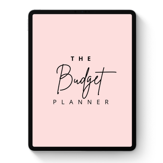 Budget Planner for iPad / Samsung Tablet: Notability, Noteshelf, Goodnotes Planner (Pink)